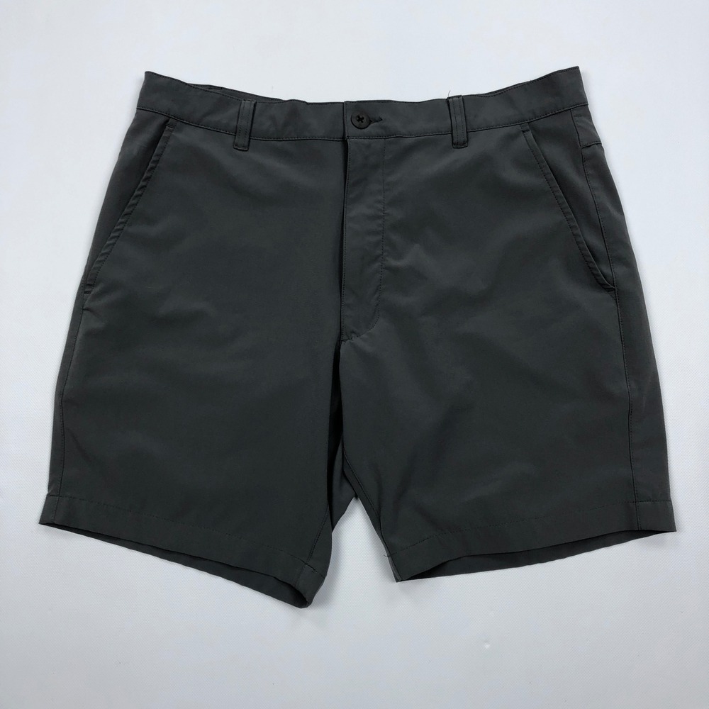 Footjoy Golf HYPR Shorts Mens 34 Gray Ripstop Performance Flat Front 28609